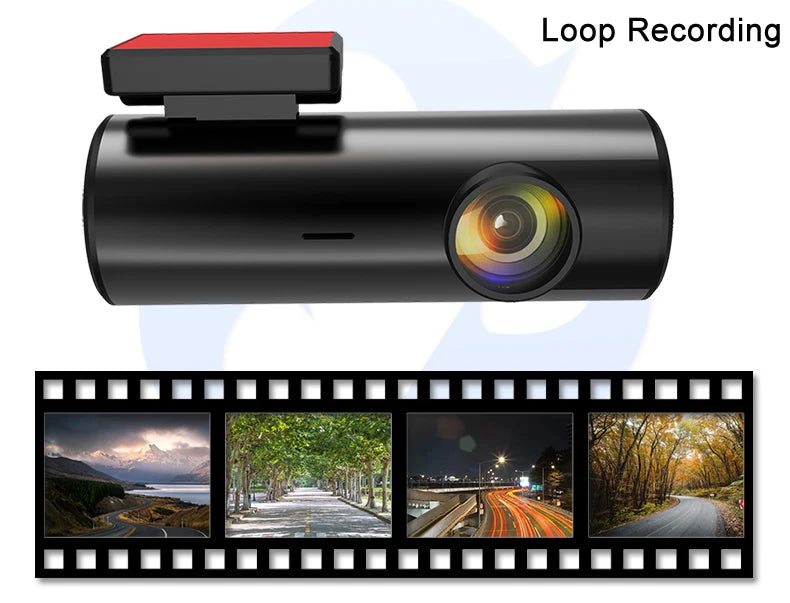 Mini   ADAS Dual Lens 4K Car Camera Dashcam with HUD GPS Speedometer
