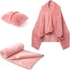 Four Seasons Versatile Folding Travel Blanket Multi-function Cushion Storage Blanket Can Be Pillow Shawl Flannel Wrap Blanket