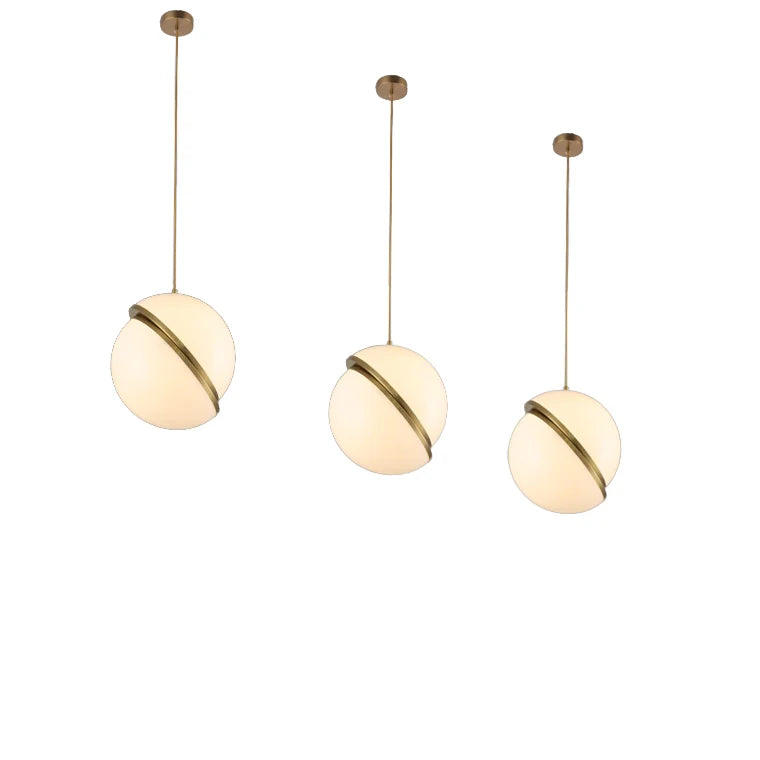 Modern Home Decoration Brass APCITL Glass Pendant Lamp Chandelier Iron Design with Hotel Application
