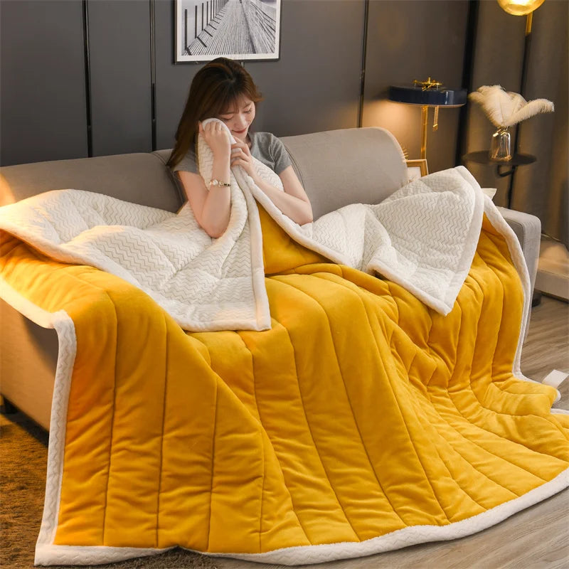 Customizable Super Soft Raschel Flannel Winter Mink Blanket Floral Quilt Print Design for Adults King Size for Bedroom Living