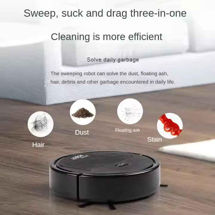 3 in 1 Sweeping Robot Vacuum Cleaner Rechargeable Mopping Wireless 1500pa Robotic Vacuum Cleaner for Home Vacuum Cleaner Home