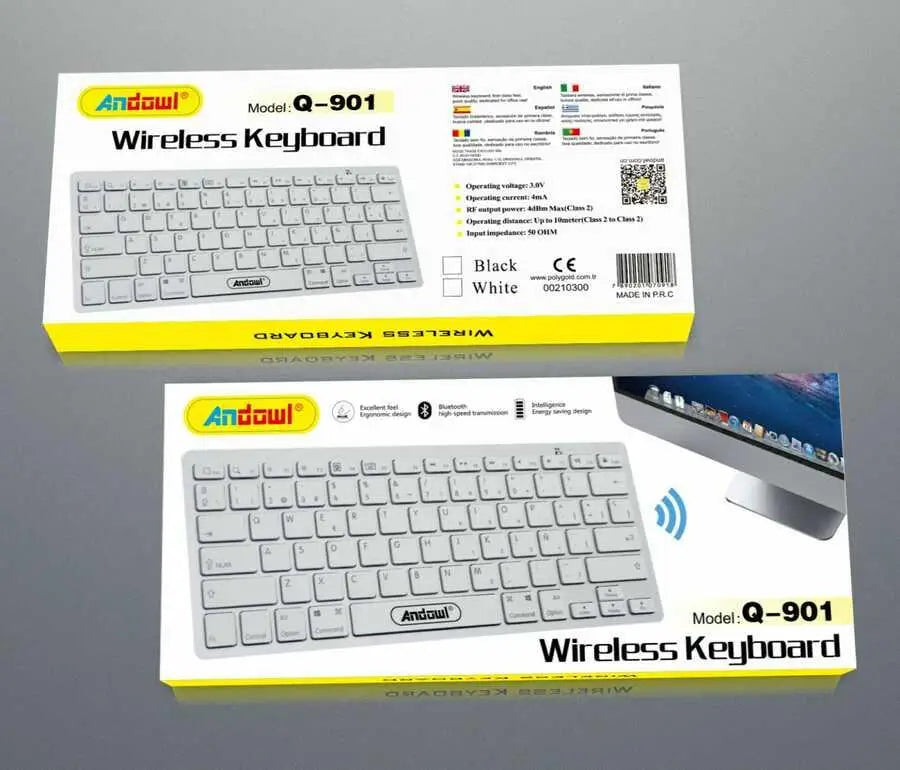 Andawl Wireless Keyboard Q-901 Input Device For Computer Use