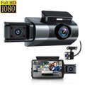 2024 Hot Sale 2 Inch IPS Screen 1080P HD Triple Lens Car Black Box Dashcam Camera with Wifi Car Camera 360 Parking Car Cam