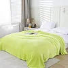 Mexican Blanket Wholesale MOQ 10 Pieces Double-sided Polyester Flannel Plain Solid Soft Plush Warm Four Seasons Winter Bedding
