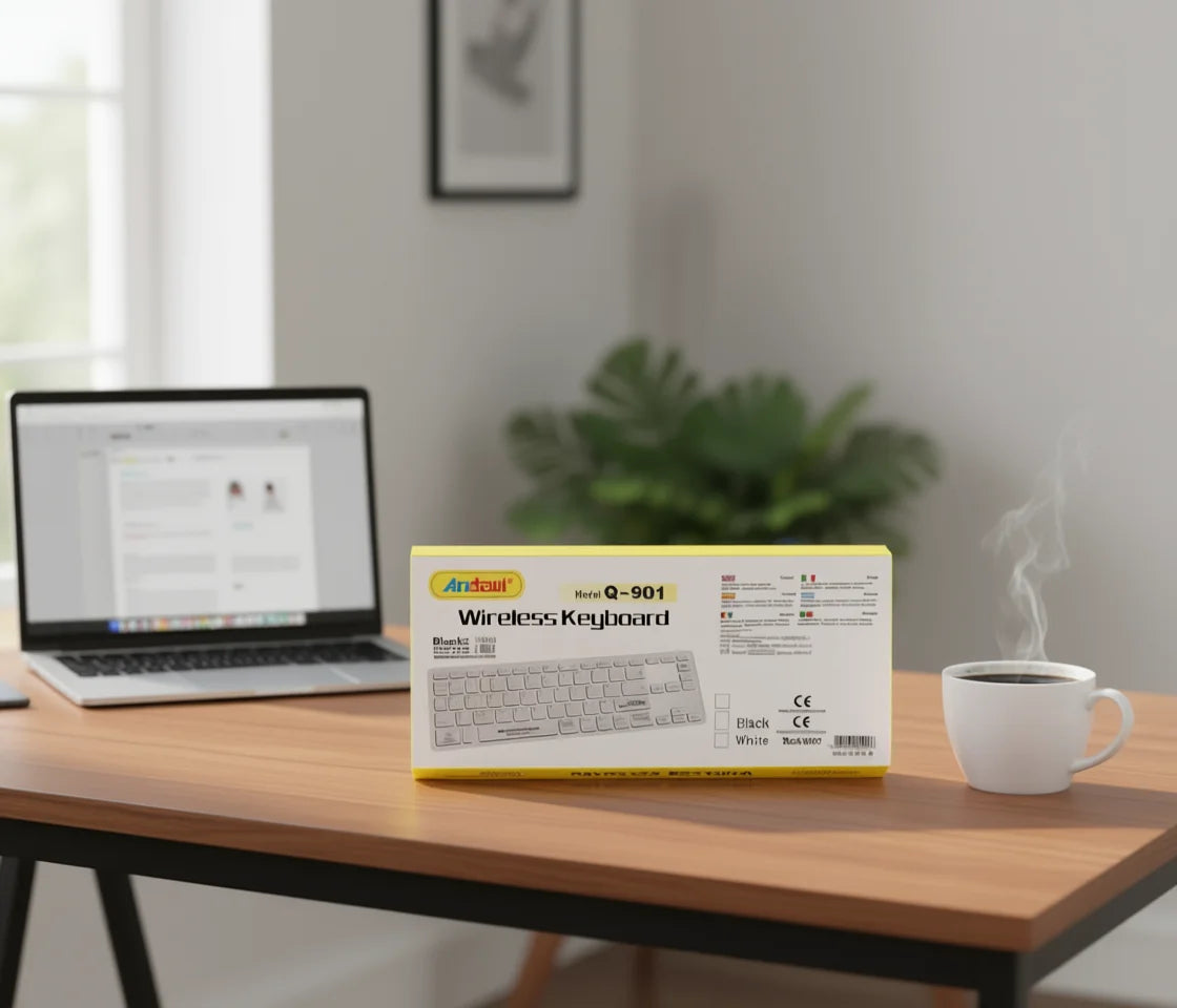 Andawl Wireless Keyboard Q-901 Input Device For Computer Use