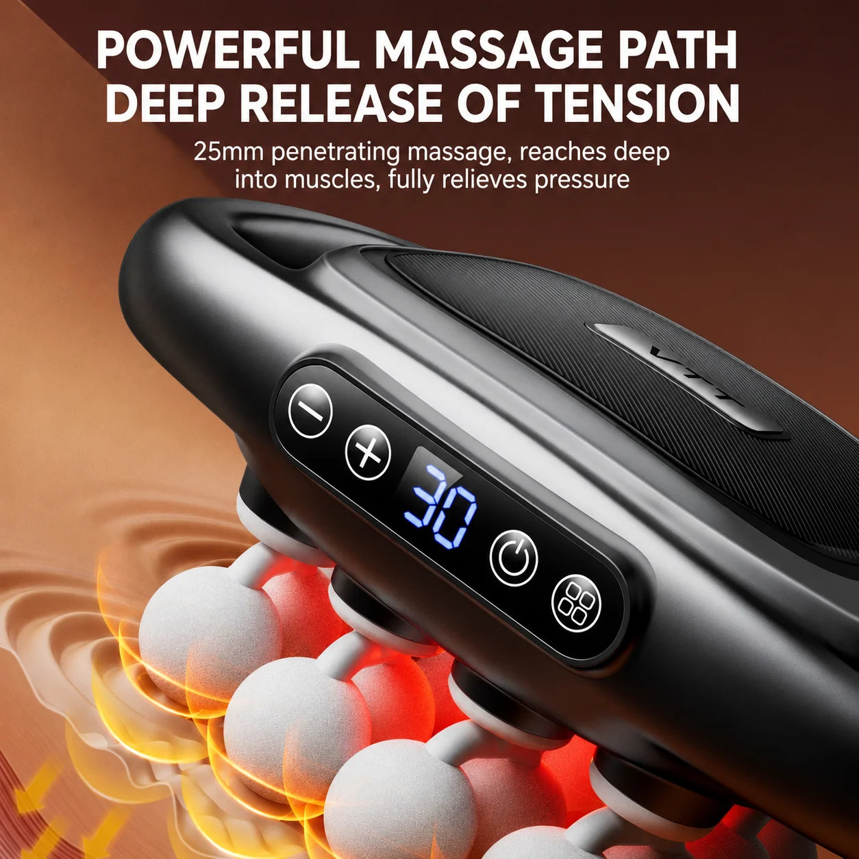 2026 Professional 16-Head Electric Deep Tissue Massage Gun Percussion Muscle Therapy for Athletes Body/Head Recovery