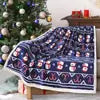 New Red Snowflake Design Raschel Blanket 100% Polyester Folded Super Soft Warm European-American Style for Winter Christmas Gift