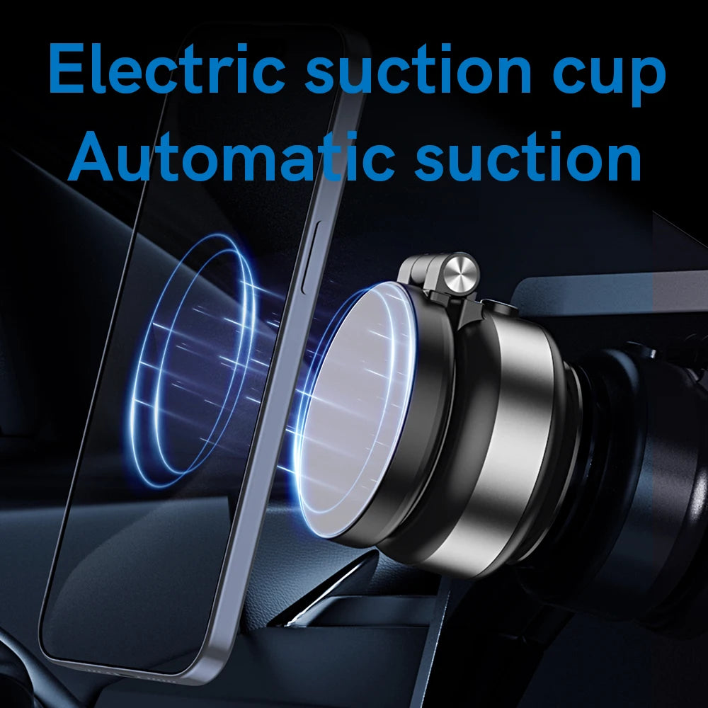 Boneruy X92 Car Magnetic Phone Holder Telescopic Magnetic Vacuum Suction Phone Mount Holder for All Phones