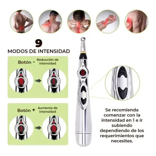 Stimulating Massage Pen Kit + 5 Body Heads
