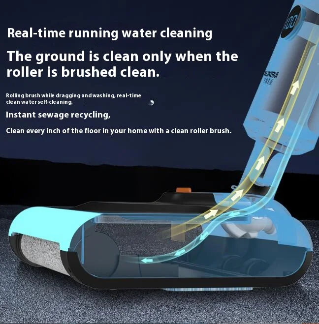 Smart Wireless 3-in-1 Handheld Electric Robot Self-Cleaning UV Sterilization Auto Floor Scrubber Wet Dry Wet Dry Vacuum Cleaner