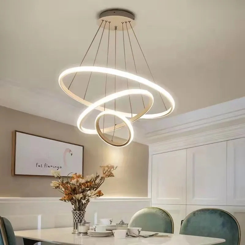 Sophisticated Full-Spectrum LED Ceiling Lamp Blue Water Ripple Waves Design for Living Room Light Chandelier Pendant Lights