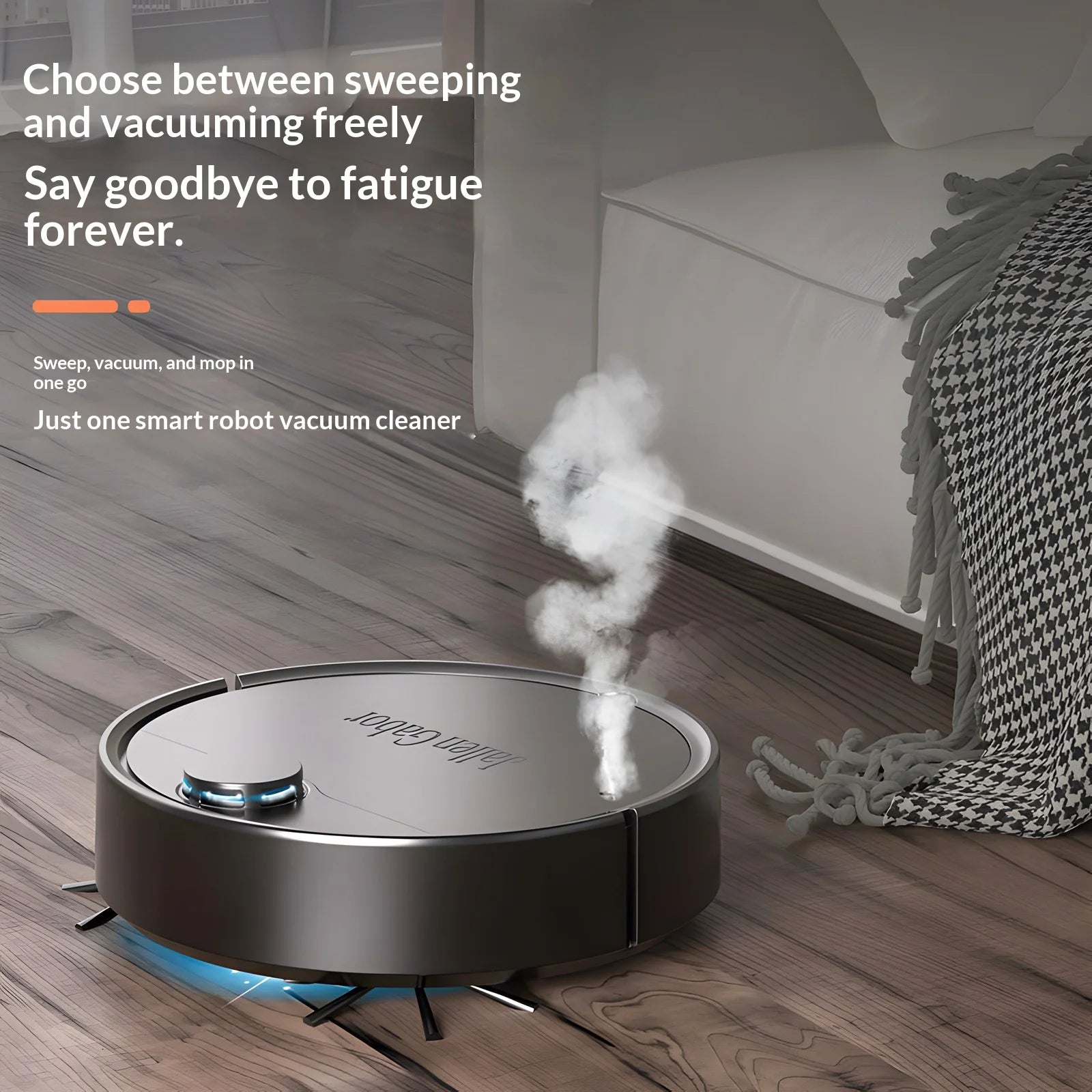 New Model Basic Robot Vacuum Cleaner Brush Motor <30 Min Runtime Household Charging Intelligent Fully Automatic Cleaning Machine