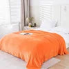 Mexican Blanket Wholesale MOQ 10 Pieces Double-sided Polyester Flannel Plain Solid Soft Plush Warm Four Seasons Winter Bedding
