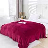 Mexican Blanket Wholesale MOQ 10 Pieces Double-sided Polyester Flannel Plain Solid Soft Plush Warm Four Seasons Winter Bedding