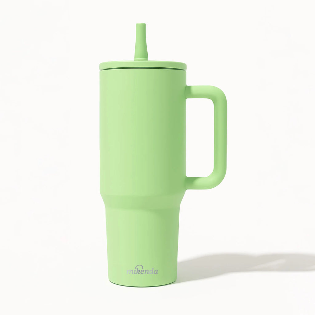 USA Local Stock Drinkware 40 oz Tumbler with Leak Proof Straw  Lid  Double Wall Stainless Steel  Coffee Beer Camp  Mug