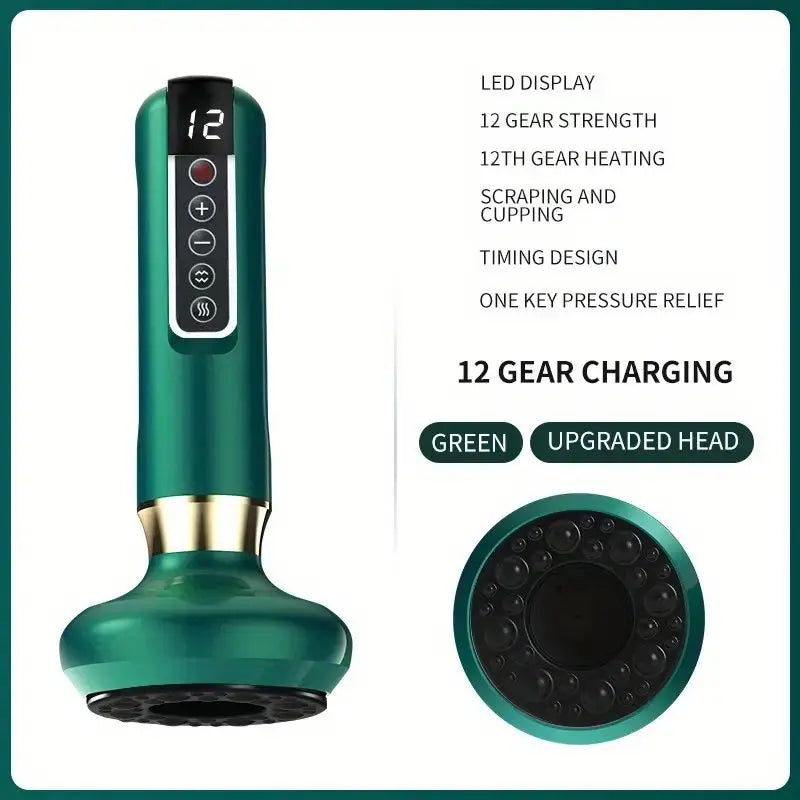 1800mAh Rechargeable Wireless Cupping Therapy Tool Multi-color Options Model D0100XU44KV Multiple Speed Settings for Massage
