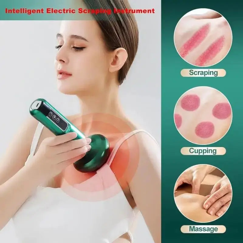 1800mAh Rechargeable Wireless Cupping Therapy Tool Multi-color Options Model D0100XU44KV Multiple Speed Settings for Massage