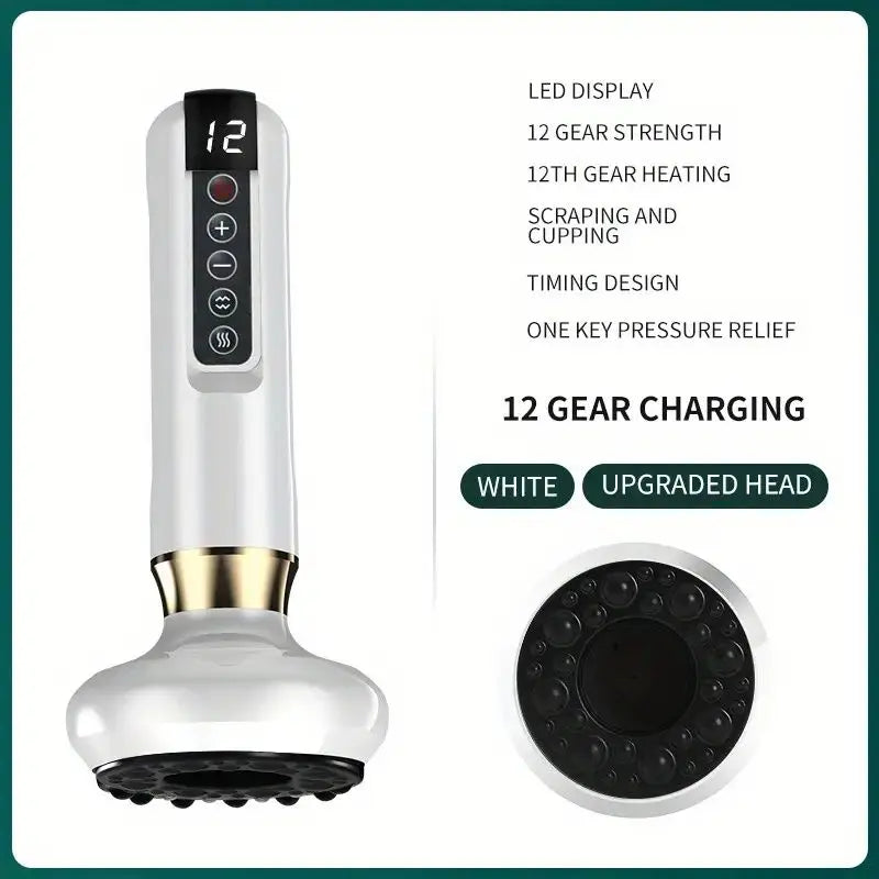 1800mAh Rechargeable Wireless Cupping Therapy Tool Multi-color Options Model D0100XU44KV Multiple Speed Settings for Massage