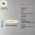 Modern Faux Alabaster Pendant Light for Living Room Villa Kitchen Table Creative LED Imitation Marble Chandelier Home Decor