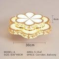 Luxury Postmodern LED Crystal Ceiling Lamp Bedroom Restaurant Corridor Entrance Balconie Lobbie Chandelier Home Decor Lighting