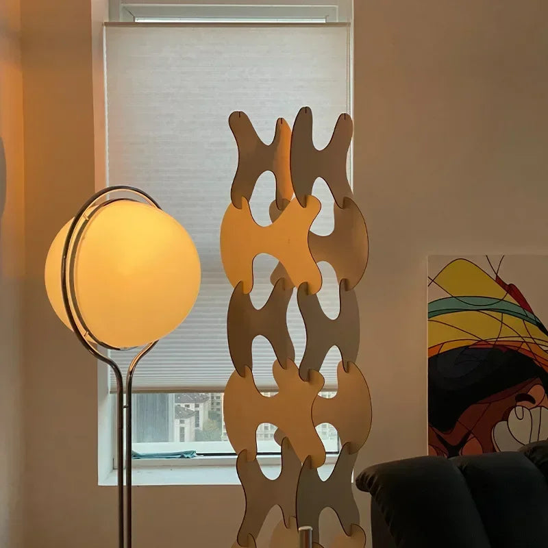 2026 Creative Floor Lamp Chrome Metal White Acrylic Ball Lights LED Modern Art Lighting Living Study Room Home Decor Desk Lamp
