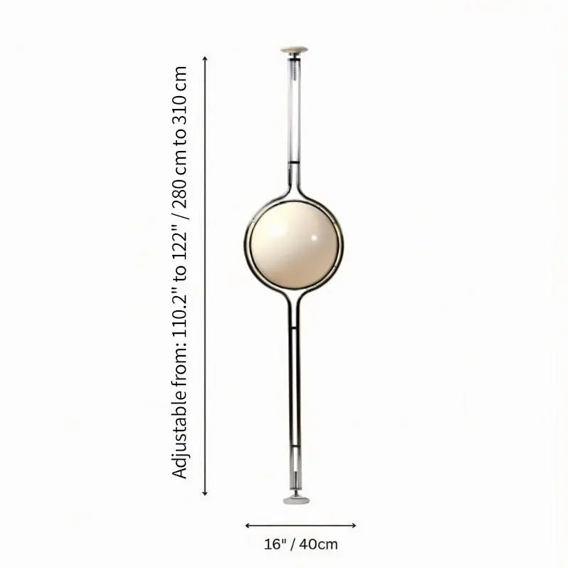 2026 Creative Floor Lamp Chrome Metal White Acrylic Ball Lights LED Modern Art Lighting Living Study Room Home Decor Desk Lamp