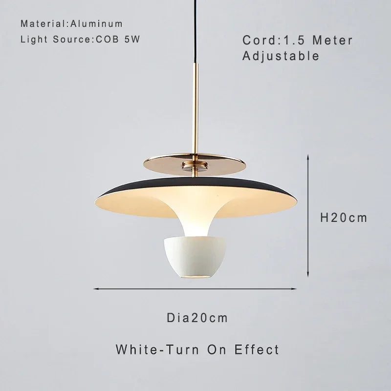 Minimalist Bedside LED Chandelier Modern Creative Restaurant Bedroom Kitchen Adjustable Pendant Lamp Home Decor Lighting Fixture
