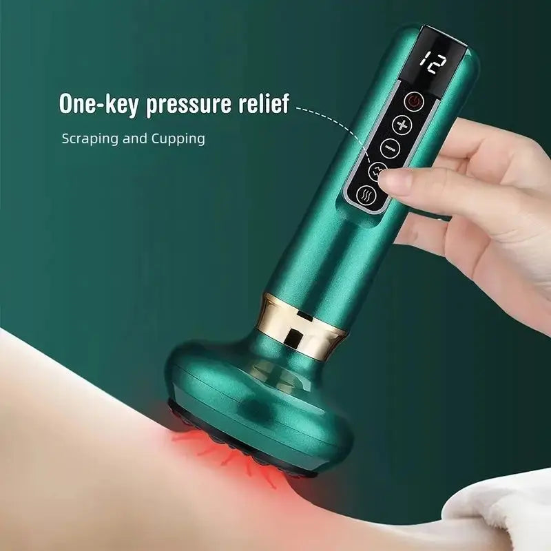 1800mAh Rechargeable Wireless Cupping Therapy Tool Multi-color Options Model D0100XU44KV Multiple Speed Settings for Massage