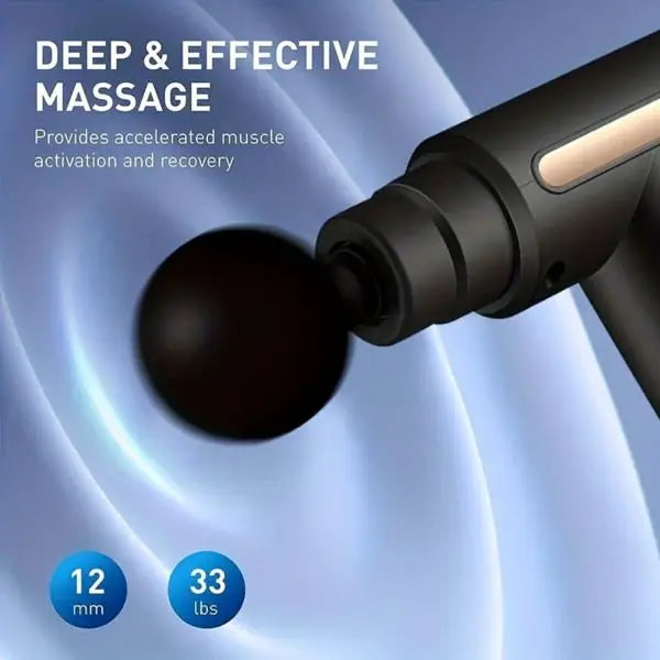 Mini Fascia Gun Rechargeable USB Portable Muscle Massager For Body Relaxation With Wireless Remote Control