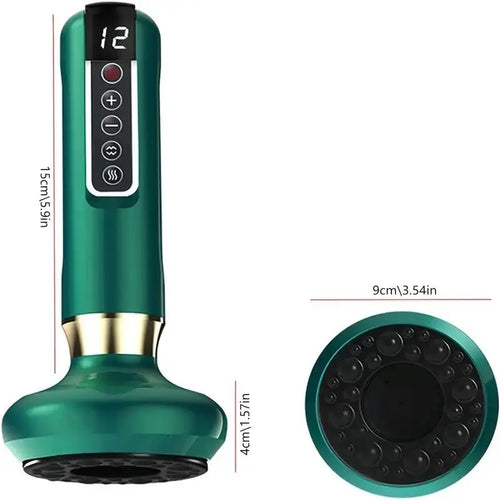 1800mAh Rechargeable Wireless Cupping Therapy Tool Multi-color Options Model D0100XU44KV Multiple Speed Settings for Massage