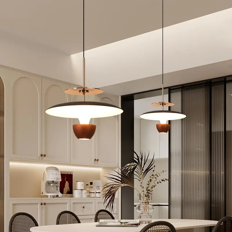 Minimalist Bedside LED Chandelier Modern Creative Restaurant Bedroom Kitchen Adjustable Pendant Lamp Home Decor Lighting Fixture