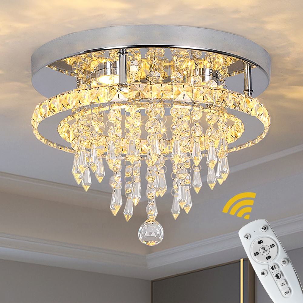Crystal LED Dangle Cluster Chandelier Ceiling Lights
